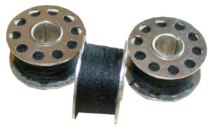 Nähmaschinen Nähgarn 3 Spulen je 25 m 75 m Polyester 40/2 schwarz (1001)