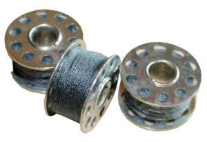 Nähmaschinen Nähgarn 3 x 25m 75 m Polyester 40/2 grau (1008)