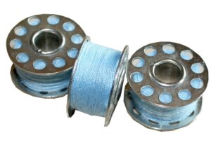Nähmaschinen Nähgarn 3 x 25 m 75 m Polyester 40/2 hellblau (1016)