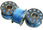 Nähmaschinen Nähgarn 3 x 25 m 75 m Polyester 40/2 blau (1019)