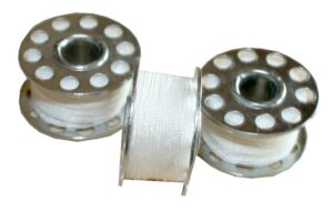 Nähmaschinen Nähgarn 3x25 m 75 m Polyester 40/2 beige cremeweiß (1030)