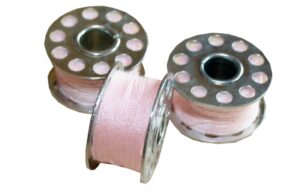 Nähmaschinen Nähgarn 3 Spulen je 25 m 75 m Polyester 40/2 rose (1060)