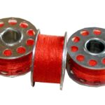 Nähmaschinen Nähgarn 3 x 25 m 75 m Polyester 40/2 rot (1069)