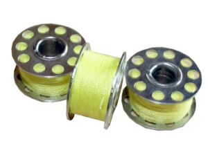 Nähmaschinen Nähgarn 3 x 25 m 75 m Polyester 40/2 gelb (1077)