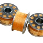 Nähmaschinen Nähgarn 3 x 25 m 75 m Polyester 40/2 orange (1080)