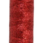 Metallic Stickgarn METALUX Beilauffaden 60 m rot (0003)