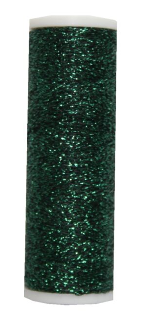 Metallic Stickgarn METALUX Beilauffaden 60 m dunkel grün (0040)