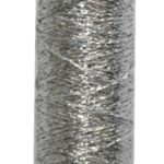 Metallic Stickgarn METALUX Beilauffaden 60 m silber (0301)