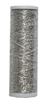 Metallic Stickgarn METALUX Beilauffaden 60 m silber (0301)