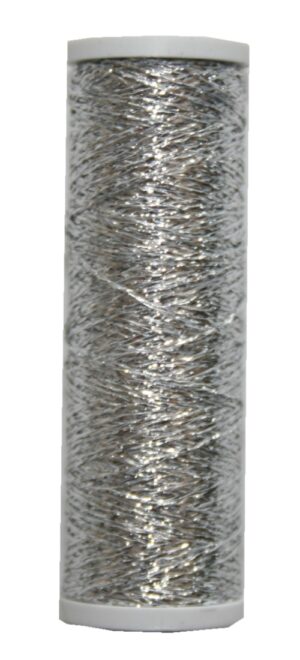 Metallic Stickgarn METALUX Beilauffaden 60 m silber (0301)