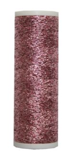 Metallic Stickgarn METALUX Beilauffaden 60 m altrosa (0303)
