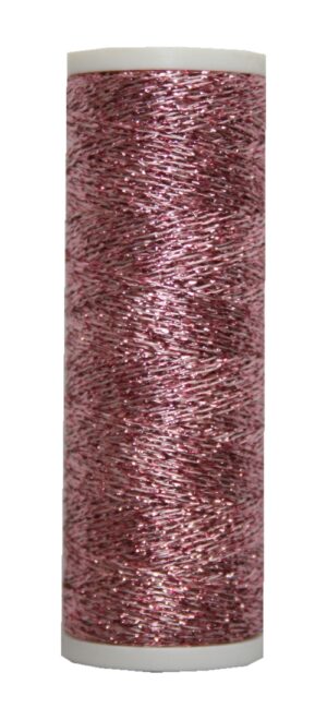 Metallic Stickgarn METALUX Beilauffaden 60 m altrosa (0303)