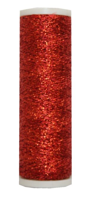 Metallic Stickgarn METALUX Beilauffaden 60 m hellrot (0308)