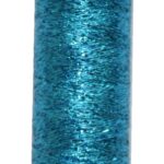 Metallic Stickgarn METALUX Beilauffaden 60 m türkis (0309)