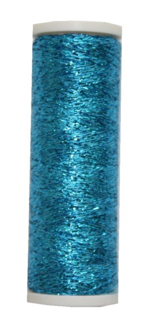Metallic Stickgarn METALUX Beilauffaden 60 m türkis (0309)