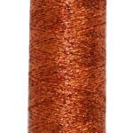 Metallic Stickgarn METALUX Beilauffaden 60 m orange (0328)