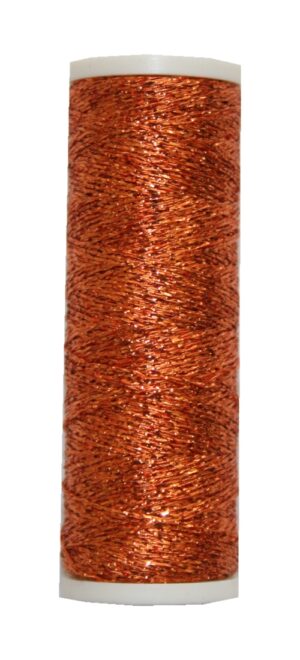Metallic Stickgarn METALUX Beilauffaden 60 m orange (0328)