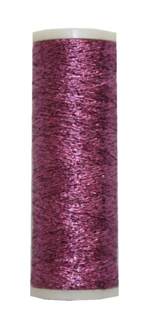 Metallic Stickgarn METALUX Beilauffaden 60 m fuchsia (0334)