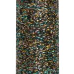 Metallic Stickgarn METALUX Beilauffaden 60 m regenboden bunt (0340)