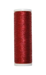 Metallic Stickgarn REXETA Beilauffaden 60m rot (1304)