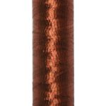 Metallic Stickgarn REXETA Beilauffaden 60m rot braun (1015)