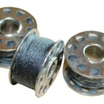 Nähmaschinen Nähgarn 3 x 25m 75 m Polyester 40/2 grau (1008)