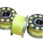 Nähmaschinen Nähgarn 3 x 25 m 75 m Polyester 40/2 gelb (1077)
