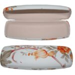 Brillenetui Brillenbox Brillentasche Blumendekor Hartschale (0081)
