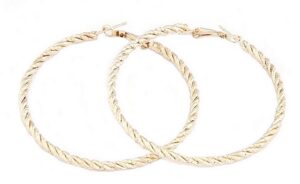 Ohrring Ohrhänger Creole gold 58 mm (0006)