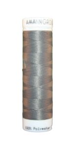 Elastischer Zwirn Polyester ASPOTEX 120 Amann 100m dunkelgrau (0415)