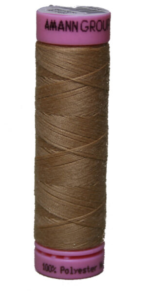Zwirn 100% Polyester ASPO PES 120 Amann hellbraun 100 m (0260)