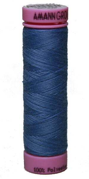 Zwirn 100 % Polyester ASPO PES 120 Amann blau dark bleu 100 m (0350)