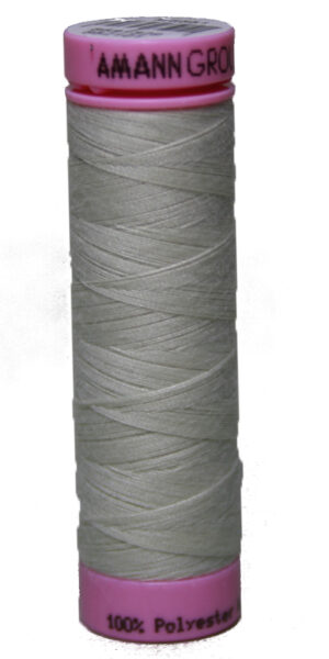 Zwirn 100 % Polyester ASPO PES 120 Amann weiß hauchgrün 100 m (0528)