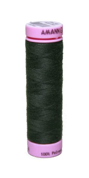 Zwirn 100 % Polyester ASPO PES 120 Amann oliv schwarz 100 m (0554)
