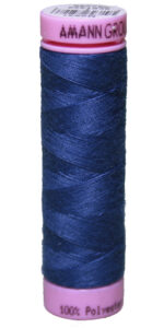 Zwirn 100 % Polyester ASPO PES 120 Amann blau 100 m (0698)