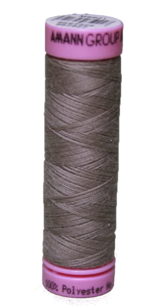 Zwirn 100 % Polyester ASPO PES 120 Amann grau beige 100 m (1227)