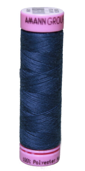Zwirn 100 % Polyester ASPO PES 120 Amann blau blaugrau 100 m (1275)