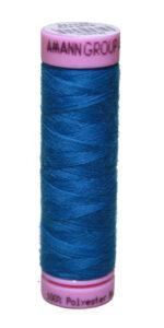 Zwirn 100 % Polyester ASPO PES 120 Amann blau türkis 100 m (1394)