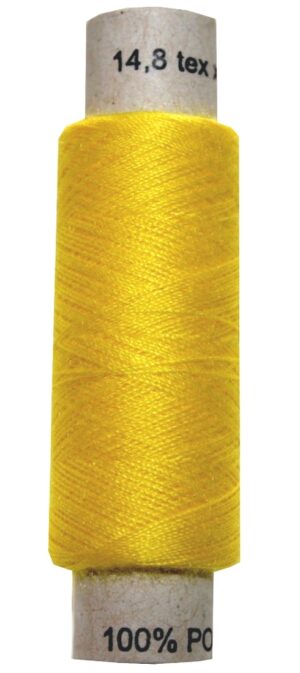 Nähgarn Nähfaden 100 % Polyester 14,8 * 2 100 m gelb (1011)