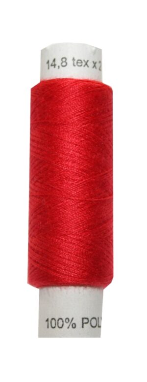 Nähgarn Nähfaden 100 % Polyester 14,8 * 2 100 m rot (1403)