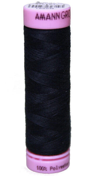 Zwirn 100 % Polyester ASPO PES Amann dunkelblau schwarz 100 m (0822)