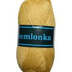 Strickgarn Chemlonka Makramee Garn 100% Polypropylen bernstein (0128)