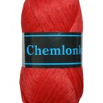 Strickgarn Chemlonka Makramee 50g 100% Polypropylen rot (0306)