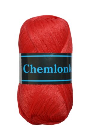 Strickgarn Chemlonka Makramee 50g 100% Polypropylen rot (0306)