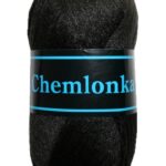 Strickgarn Chemlonka 50 g 100% Polypropylen schwarz (0901)