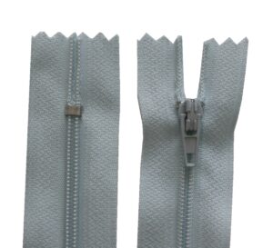 Reißverschluss 20 cm spiralformig 3 mm nicht trennbar hellblau (2024)