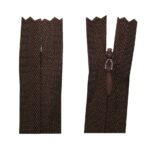 Reißverschluss 25 cm spiralförmig 3 mm nicht trennbar braun (2507)