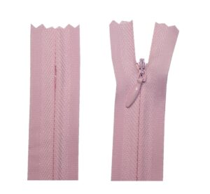 Reißverschluss 25 cm spiralförmig 3 mm nicht trennbar rose (2516)