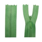 Reißverschluss 25 cm spiralförmig 3 mm nicht trennbar grün (2520)