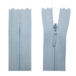 Reißverschluss 25 cm spiralförmig 3 mm nicht trennbar hellblau (2528)